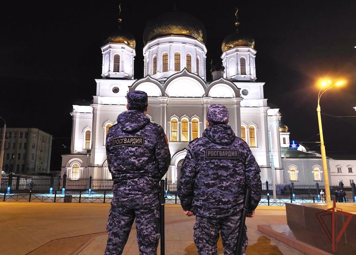 На юге России при участии Росгвардии обеспечен правопорядок во время празднования Светлого Христова Воскресенья